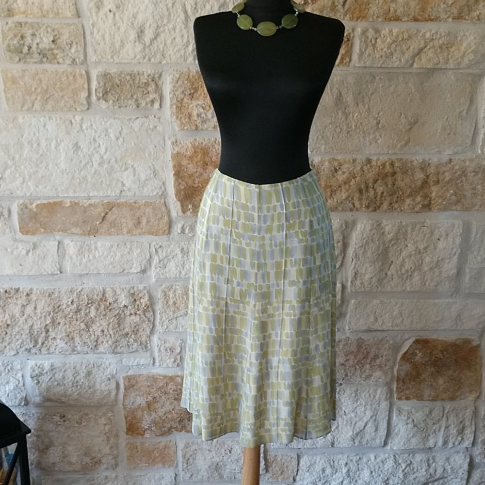 Talbot's Petites silk skirt